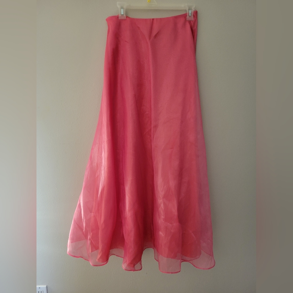 Pink full length skirt